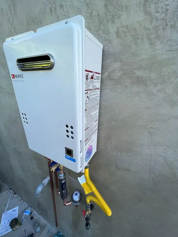 Tankless water heater installation for Villages of Lake Forest homes